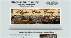 Desktop Screenshot of higginschaircaning.com